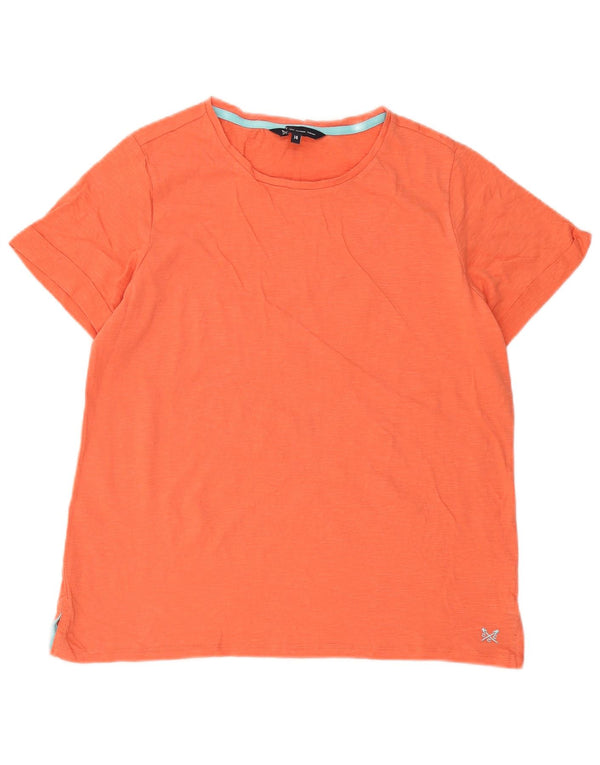 Crew Clothing Tricou pentru femei Top UK 14 Mare Bumbac portocaliu
