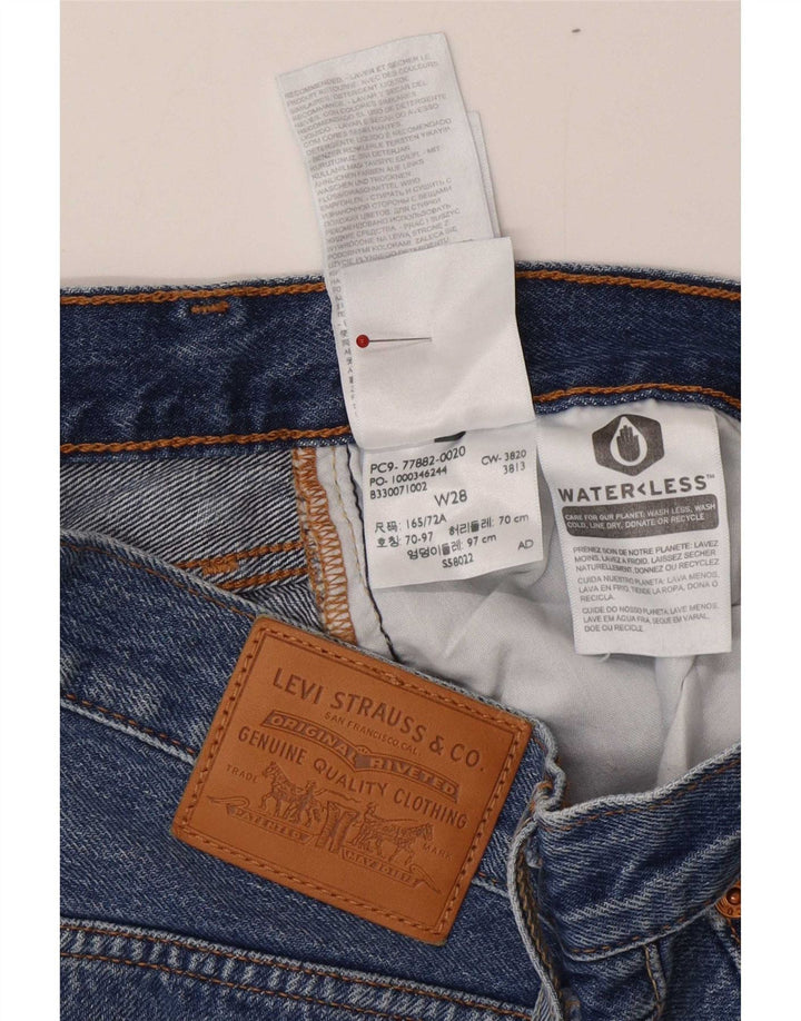 Fusta de blugi pentru femei Levi's W28 bumbac albastru mediu