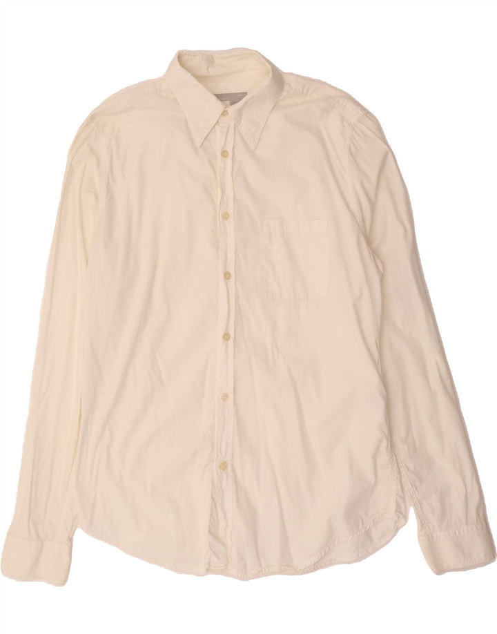 ICEBERG Mens Graphic Shirt IT 50 Medium White Cotton Vintage Iceberg and Second-Hand Iceberg from Messina Hembry 