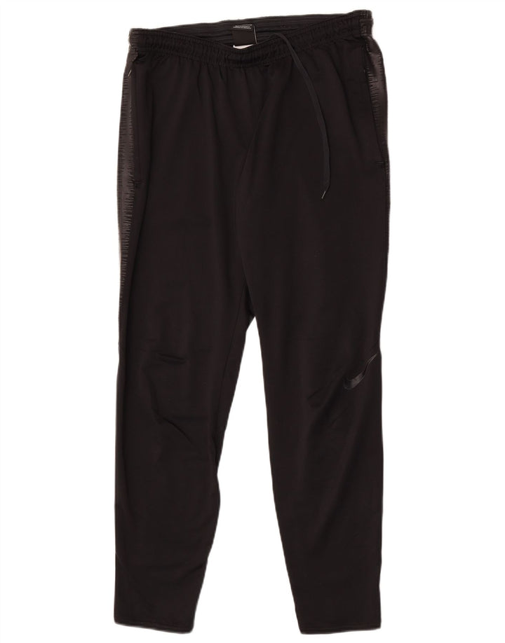 Pantaloni de trening Nike Dri Fit pentru bărbați, negru mediu, poliester color bloc