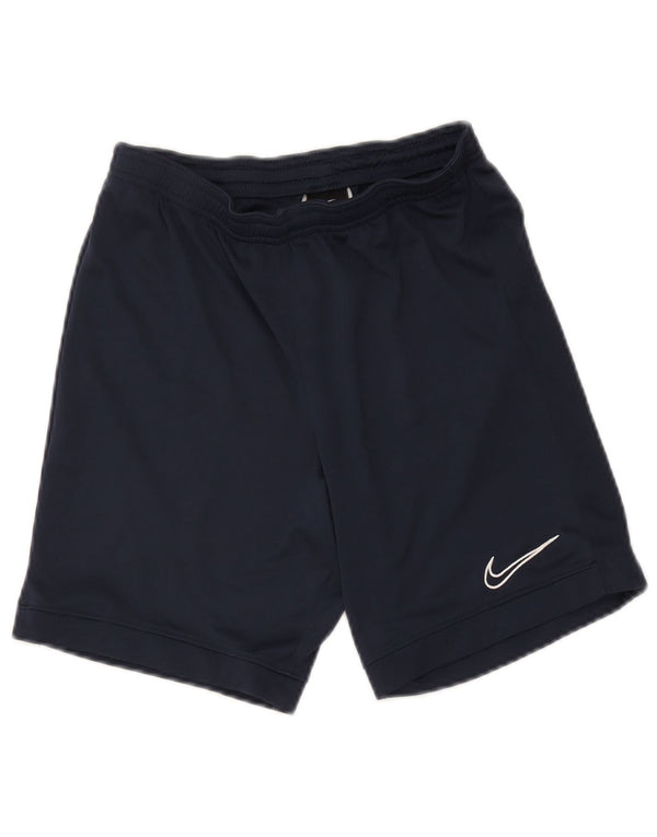 Pantaloni scurți sport Nike Dri Fit pentru femei UK 8 Small, bleumarin, poliester