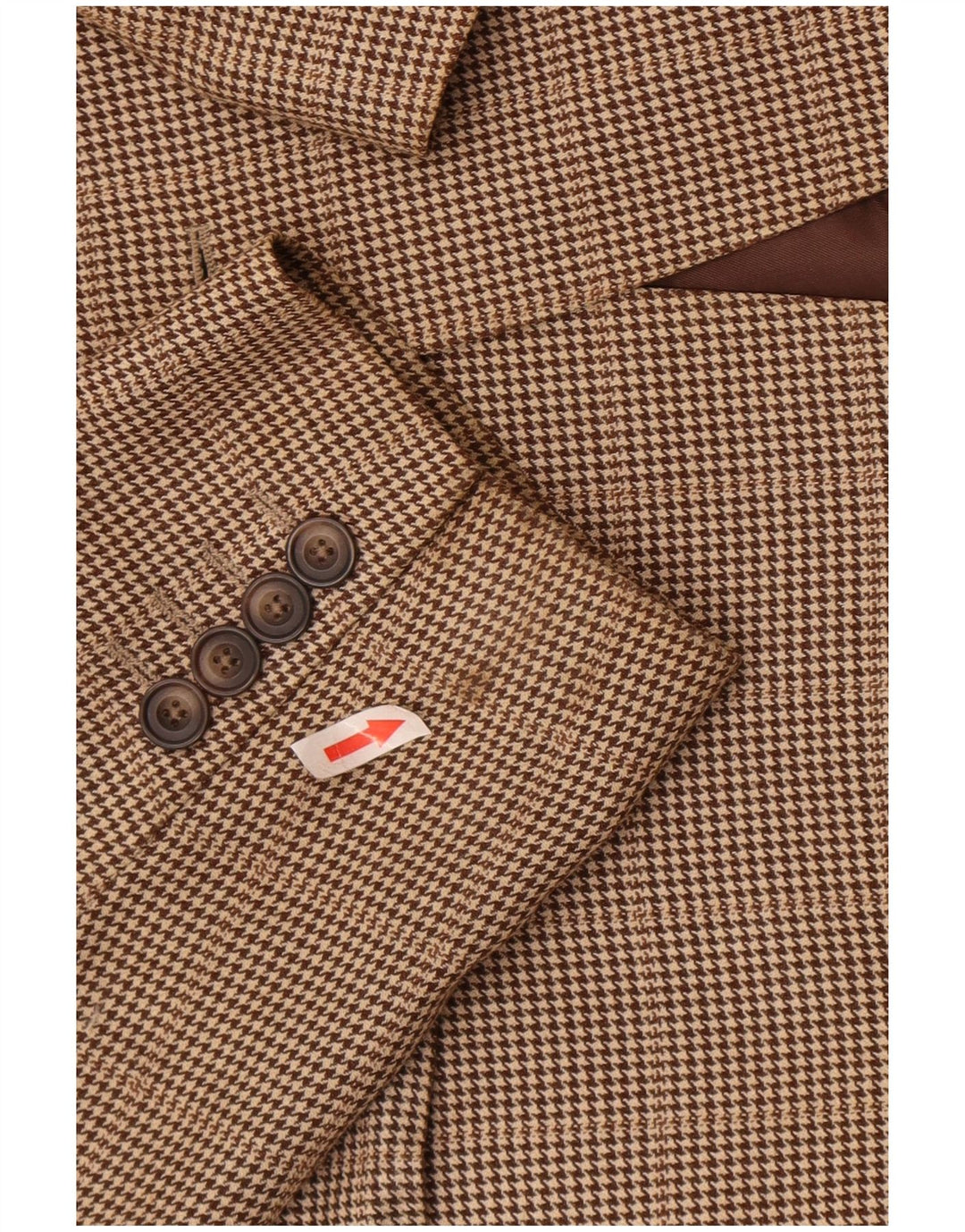 Jachetă Blazer pentru bărbați Aquascutum cu 2 nasturi UK 42 XL Lână maro picior de gală