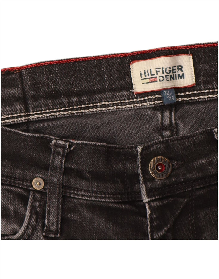 Blugi slim pentru bărbați Tommy Hilfiger W32 L34 bumbac negru