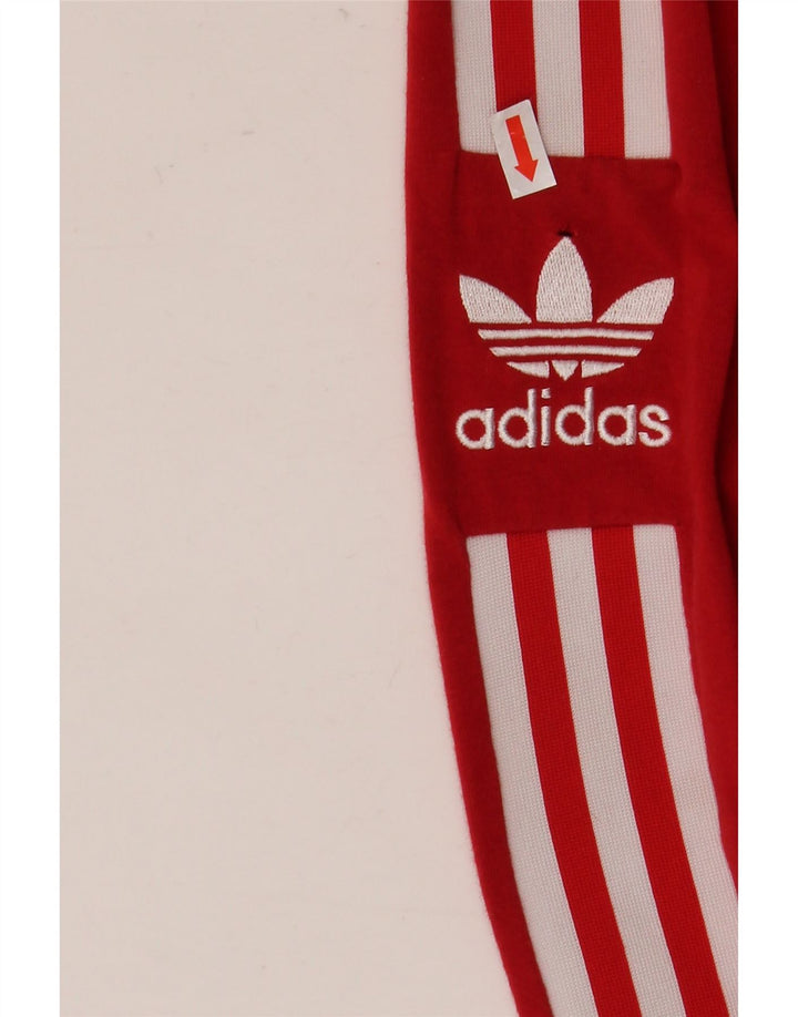 Leggings grafic Adidas pentru femei UK 8 Small Red Bumbac