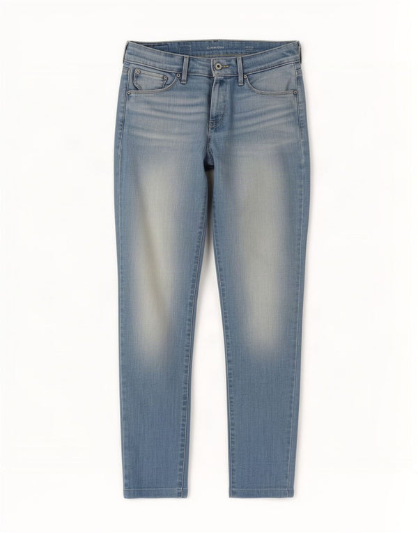 Blugi skinny Levi's Demi Curve pentru femei cu talie medie L26 L32, bumbac albastru