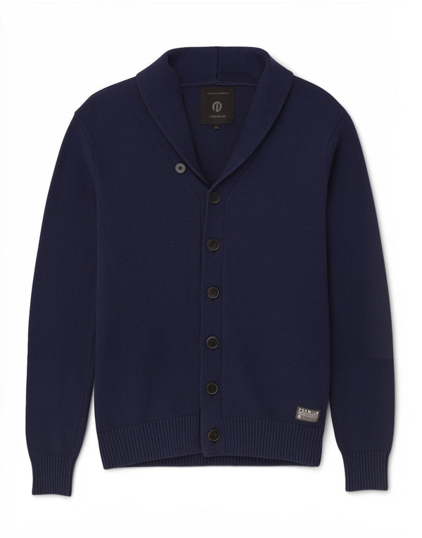 Pulover cardigan pentru bărbați Jack & Jones, mare, bleumarin, bumbac