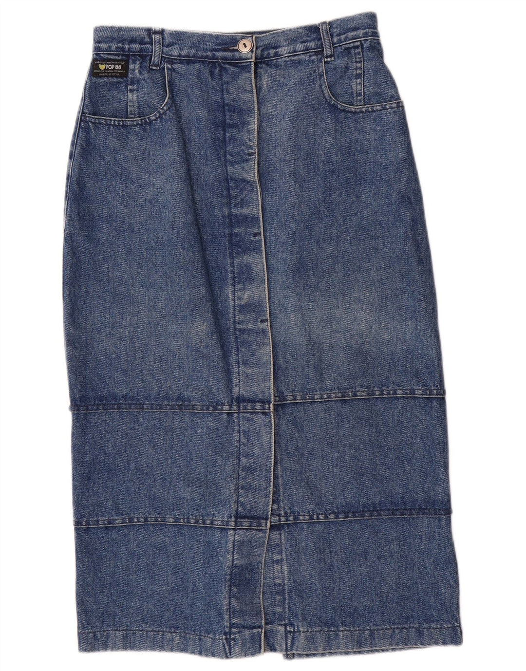 POP 84 Fusta de blugi pentru femei IT 46 Large W28 Blue Bumbac
