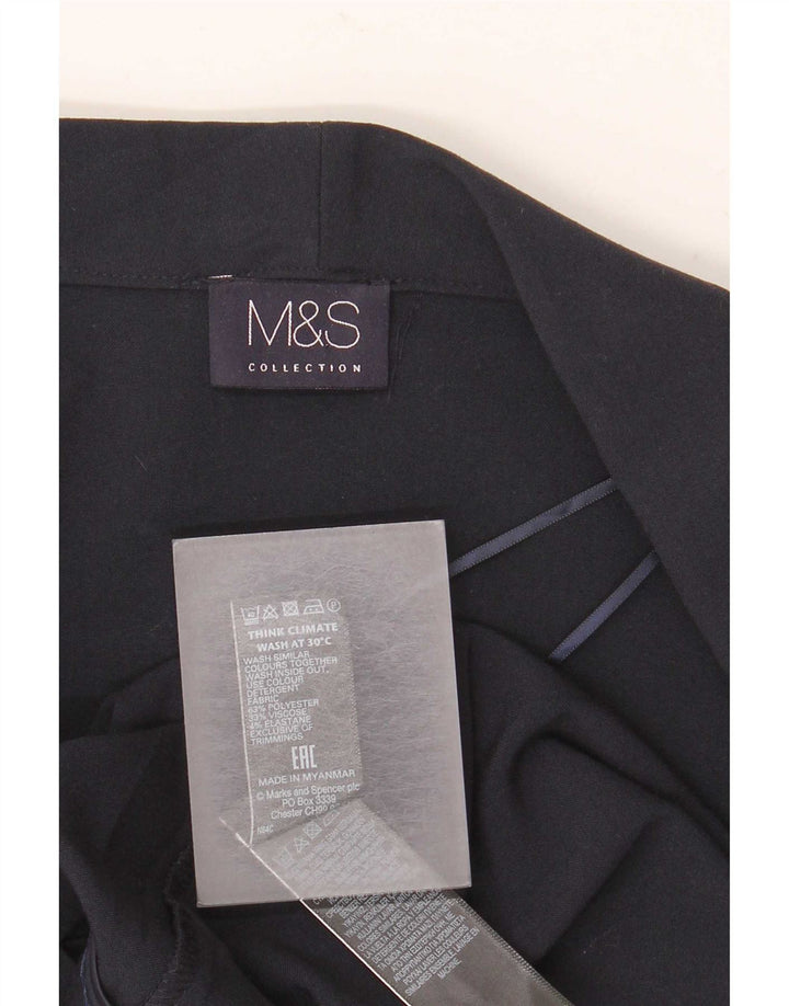 Jachetă pentru femei Marks & Spencer Open Blazer UK 12 Medium Bleumarin Poliester