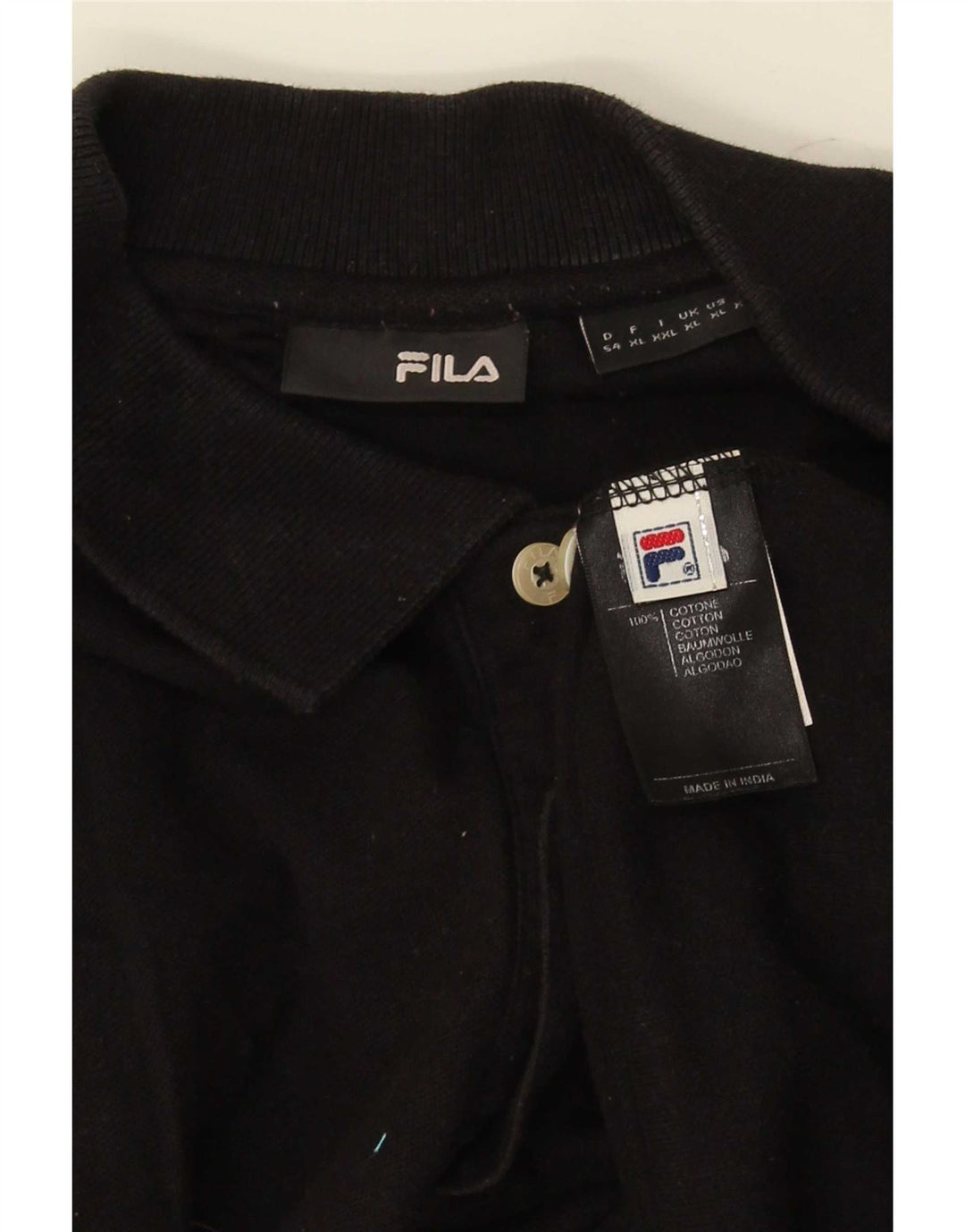 Tricou Polo Fila Barbati XL Bumbac Negru