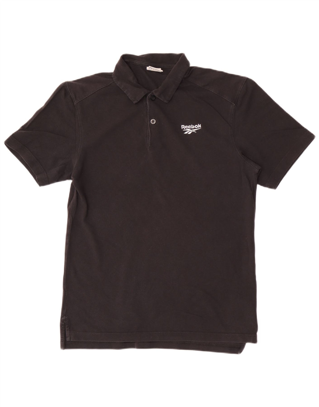 Tricou polo Reebok pentru bărbați, bumbac mediu negru