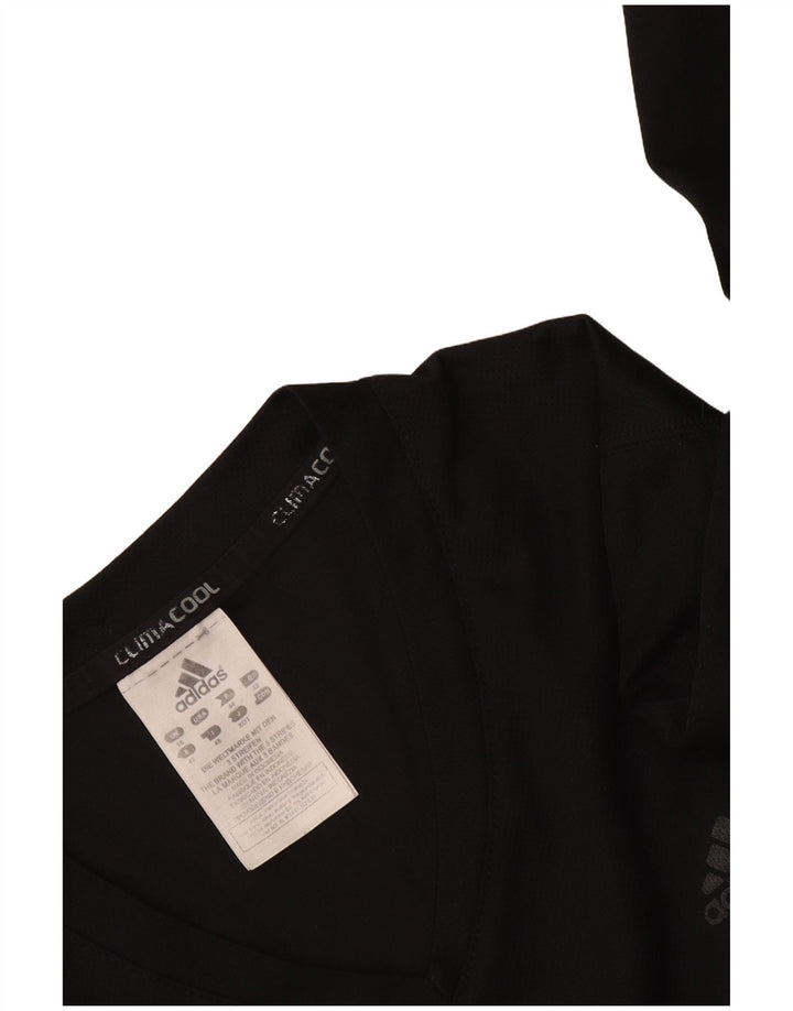 Adidas Climacool Top mânecă lungă pentru femei UK 16 Poliester negru mare