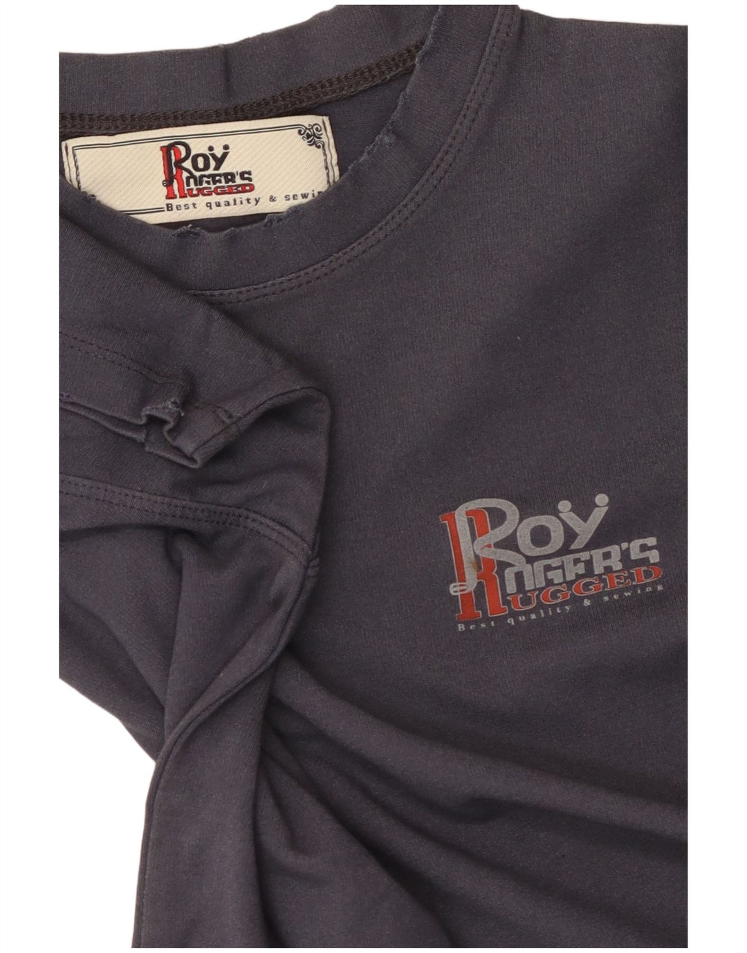 Tricou grafic ROY ROGERS pentru băieți Top 13-14 ani mare, bleumarin, bumbac