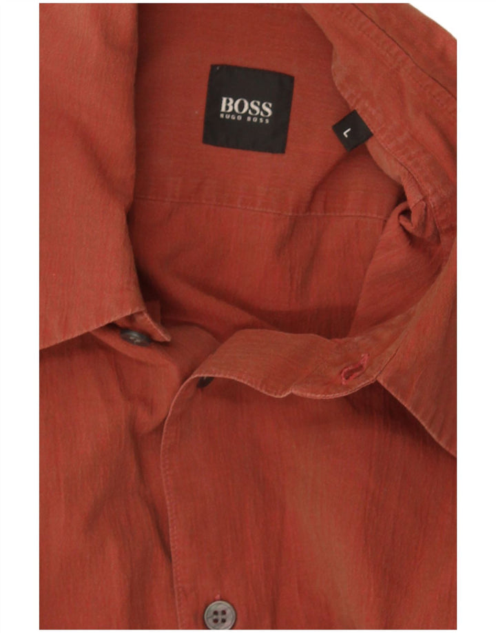 Cămașă pentru bărbați Hugo Boss Maroon mare