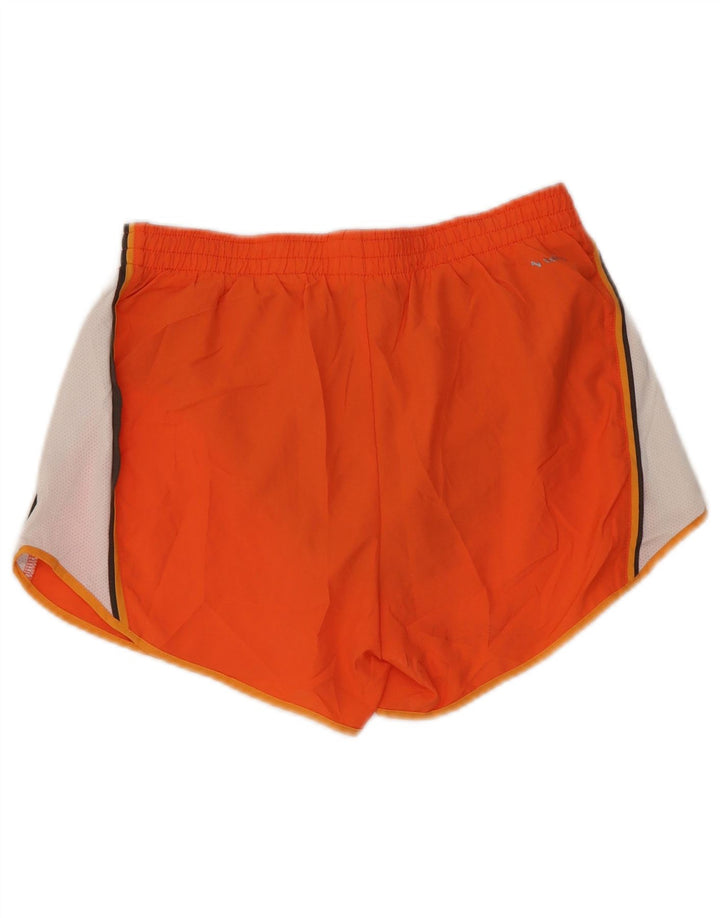 Pantaloni scurti sport NIKE pentru femei US 4/6 Small Orange Colorblock Poliester
