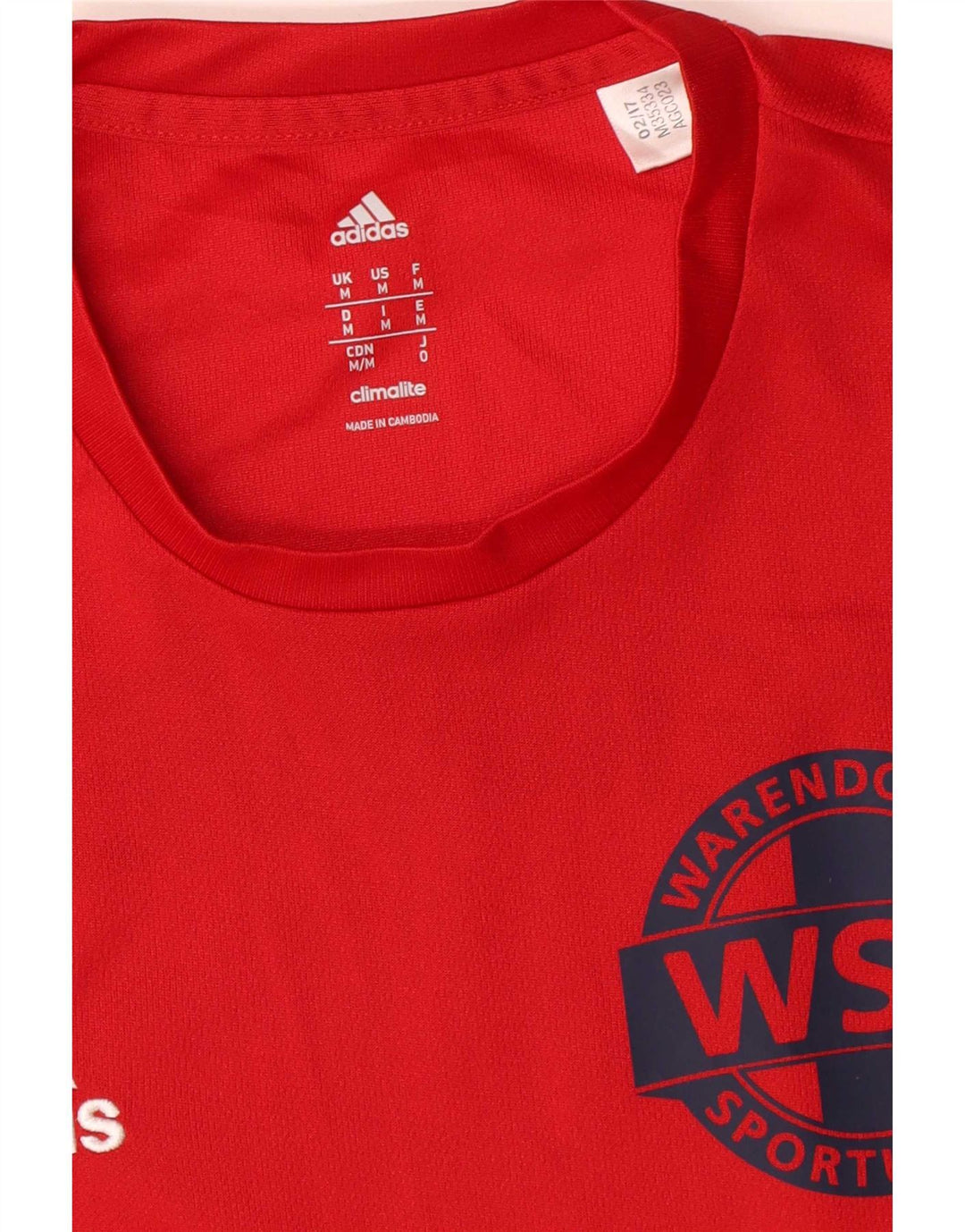 Tricou grafic Adidas pentru bărbați Warendorfer Sportuninon Top Mediu Roșu