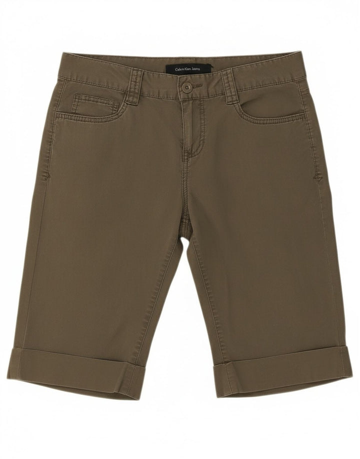 Bermude Calvin Klein pentru femei US 8 Medium W30 Kaki Bumbac