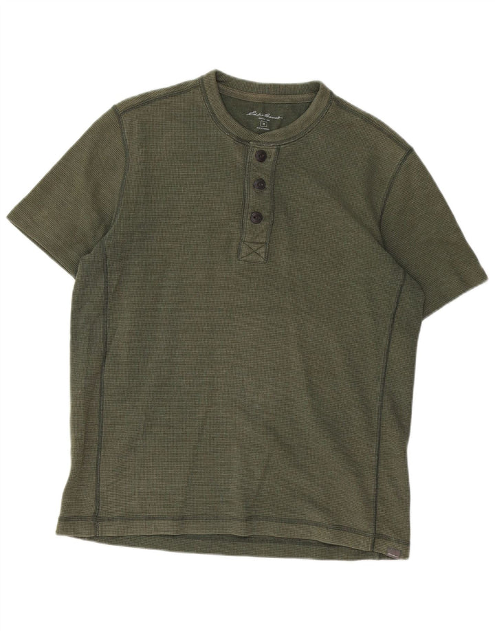 EDDIE BAUER Tricou pentru bărbați Top din bumbac verde mediu