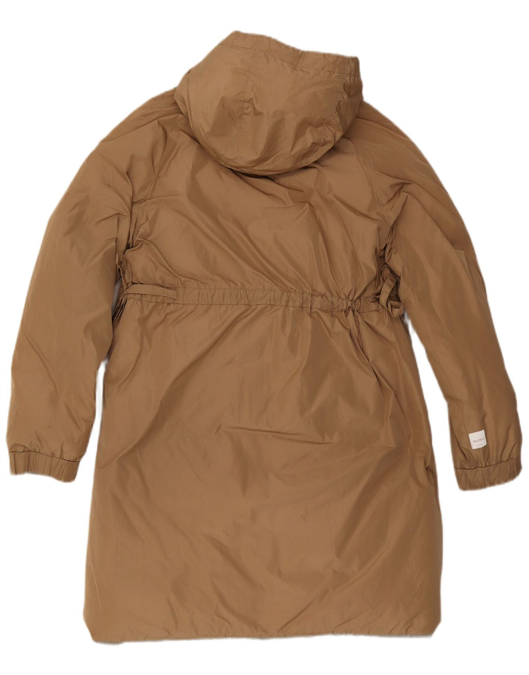 Max Mara Jachetă căptușită reversibilă cu glugă pentru femei UK 10 Mic Bej Poliamidă