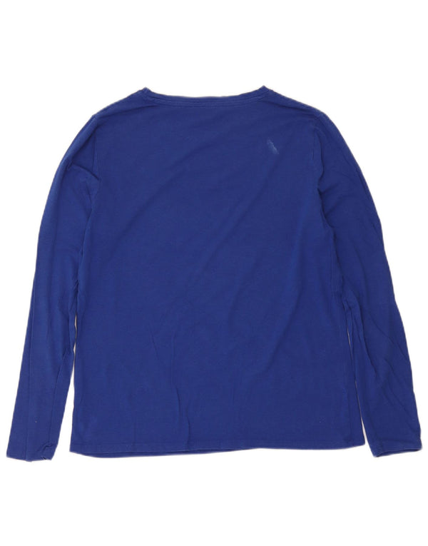 Top pentru femei M&Co cu mânecă lungă UK 14 Medium Blue Modal