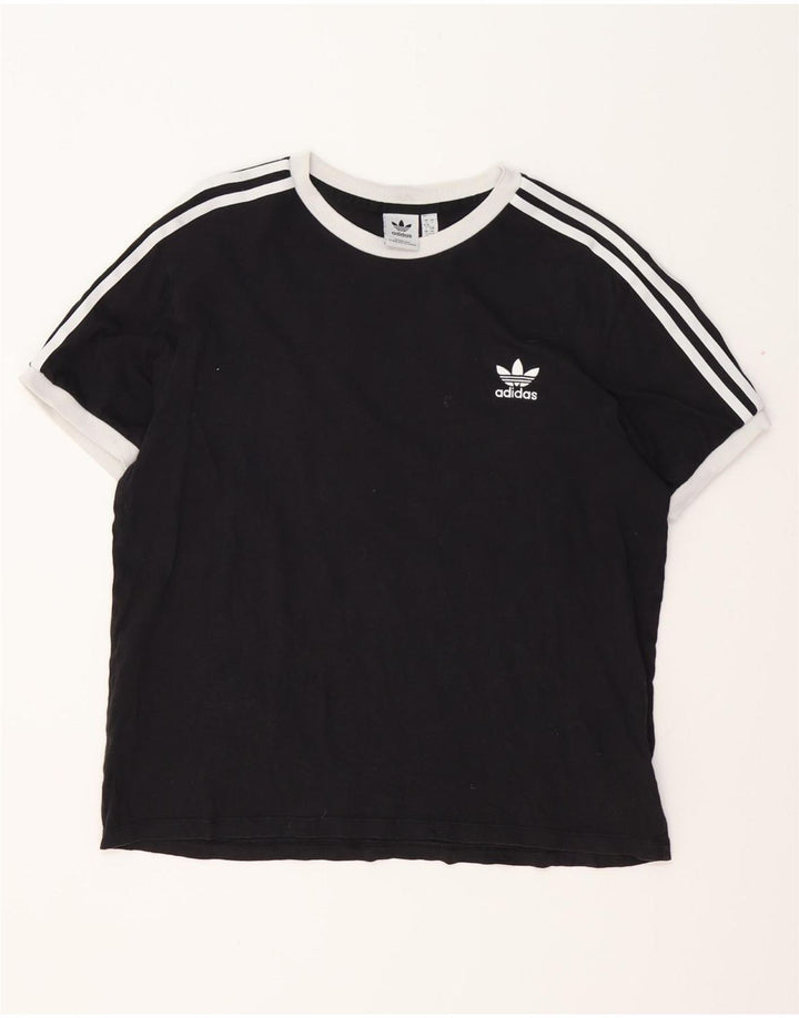 Tricou ADIDAS pentru femei, Marea Britanie 16/18, bumbac negru mare