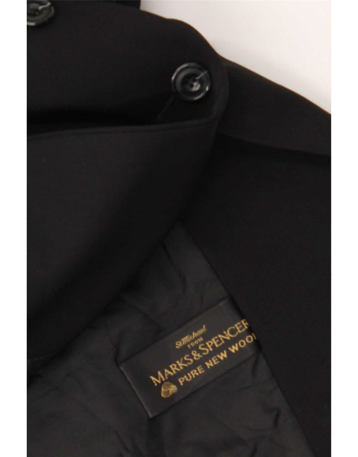 Marks & Spencer pentru femei St. Michael 5 Button Blazer Jacket UK 14 Large Black