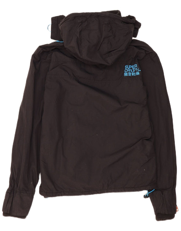 Jachetă de vânt cu glugă Superdry pentru bărbați The Windcheater UK 40 Large Black