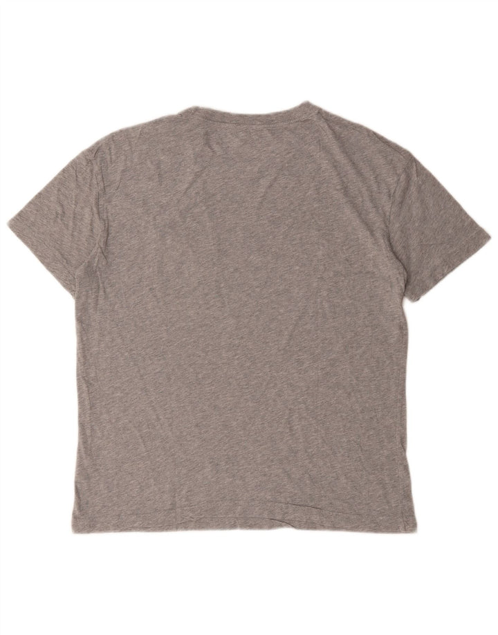 Tricou grafic Nike pentru bărbați Top mic, gri, bumbac cu pete