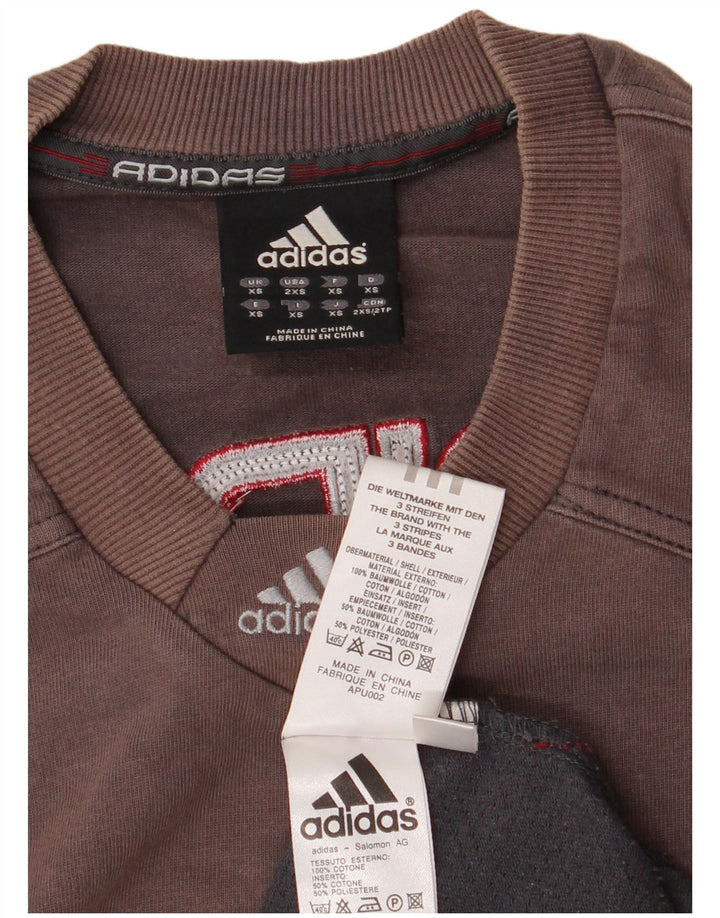 Tricou grafic ADIDAS pentru bărbați Top XS gri bumbac color bloc