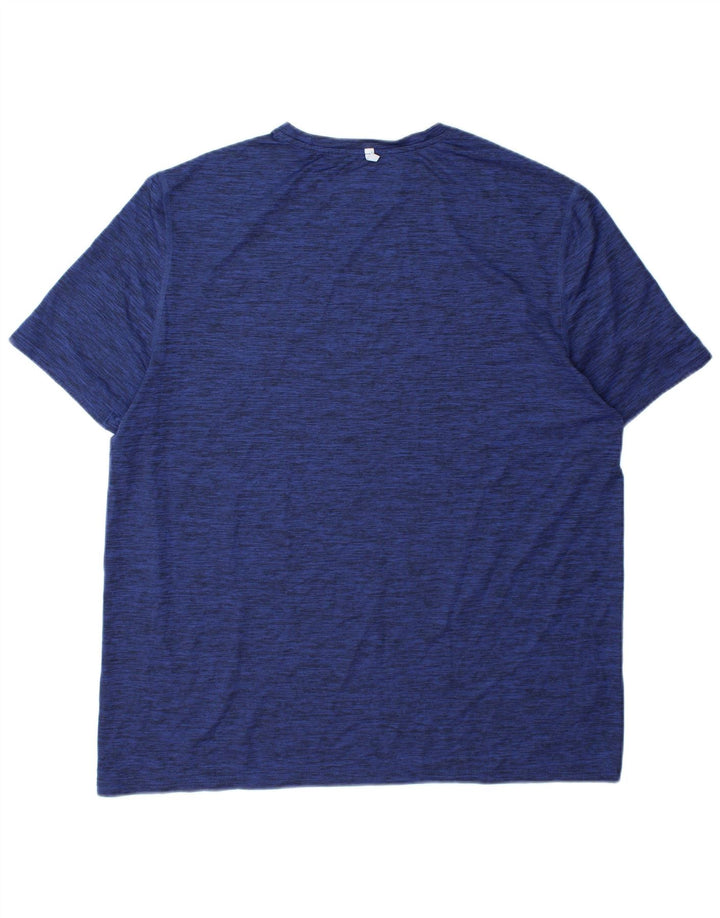 RUSSELL ATHLETIC Bărbați Dri-Power Tricou Top Marea Britanie 46/48 XL Bleumarin Pete