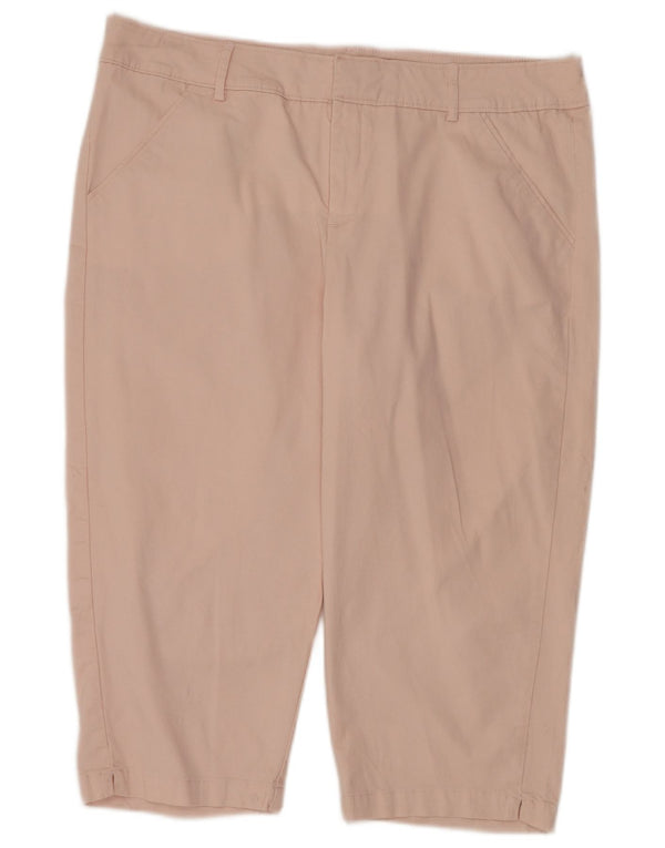 Pantaloni Capri pentru femei Lee US 18 2XL W40 L21 roz bumbac