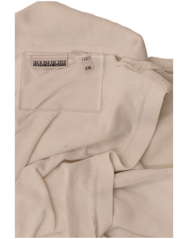 Tricou polo pentru bărbați Napapijri 2XL alb