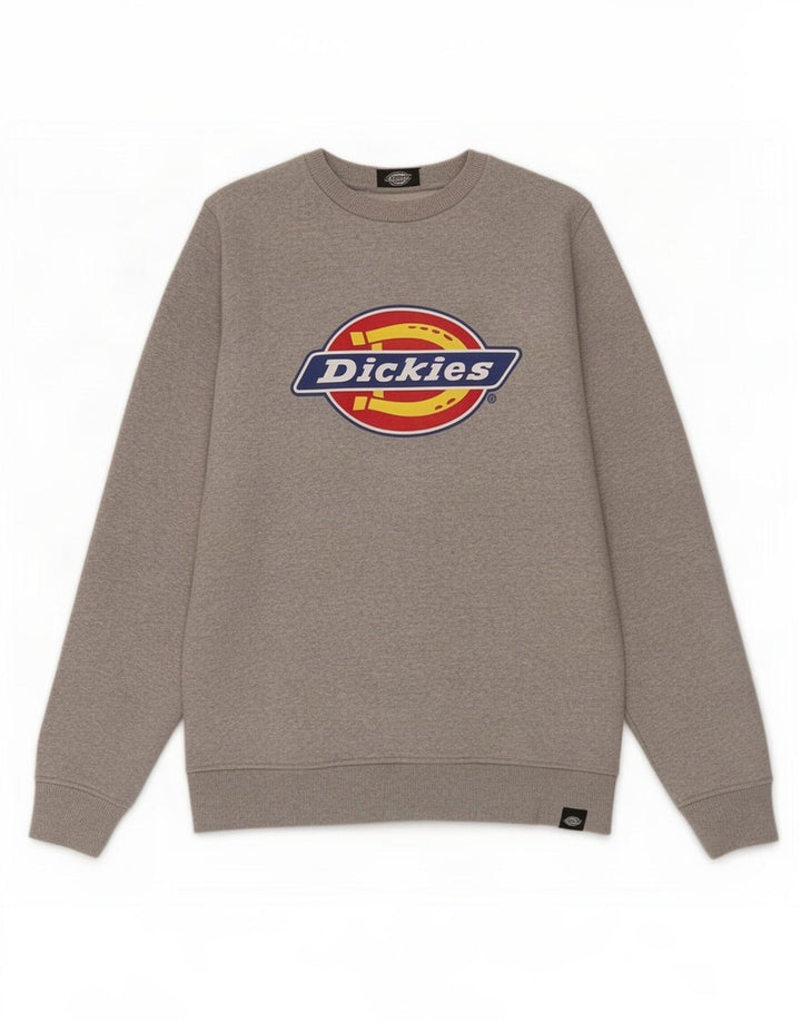Pulover grafic pentru bărbați Dickies, bumbac cu pete, gri mediu