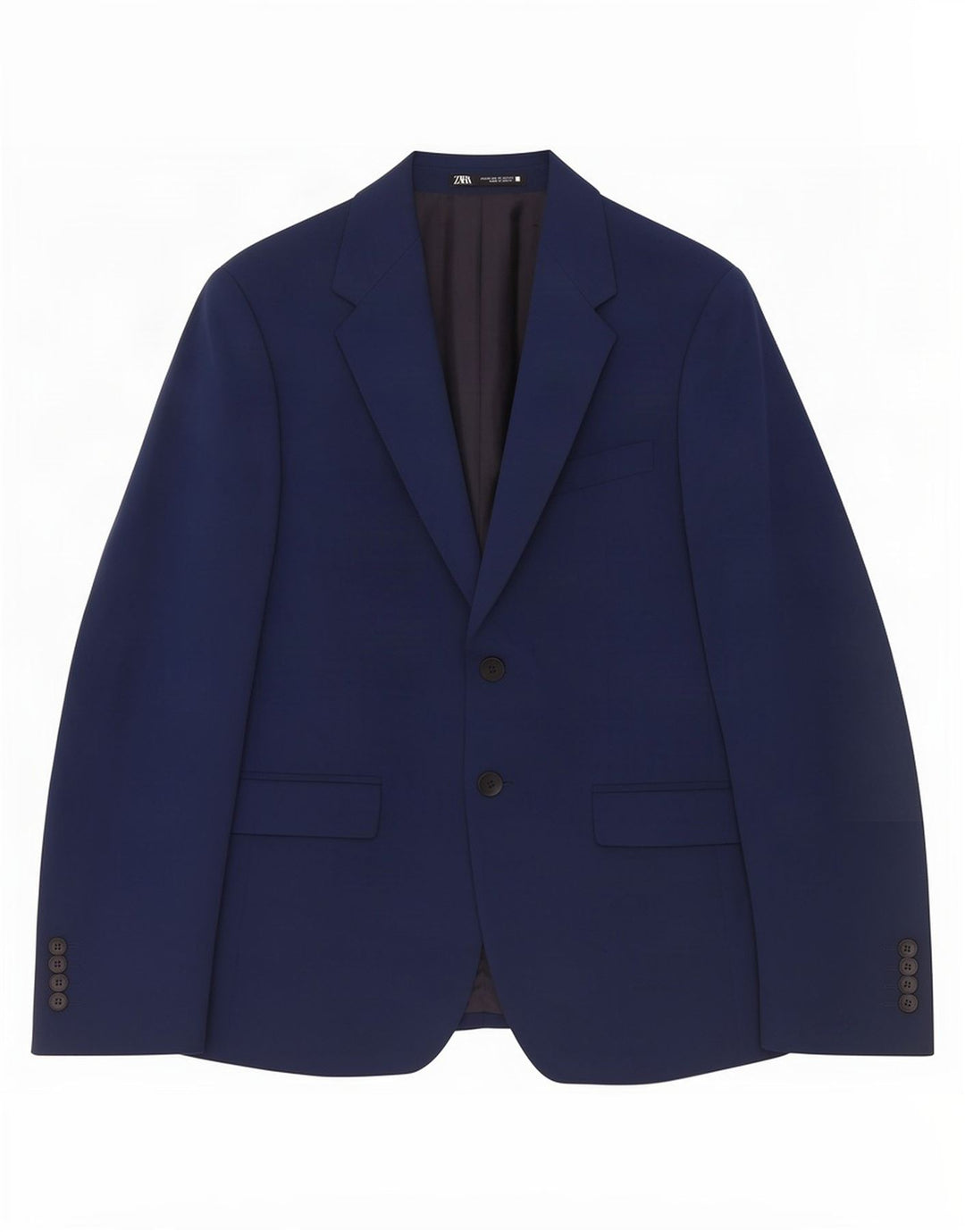 Blazer pentru bărbați Zara cu 2 nasturi EU 46 Mic Bleumarin