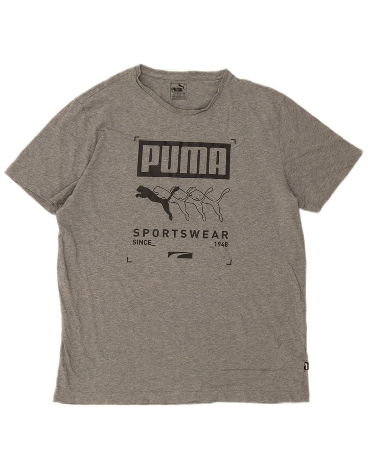 Tricou grafic pentru bărbați Puma Top XL bumbac gri