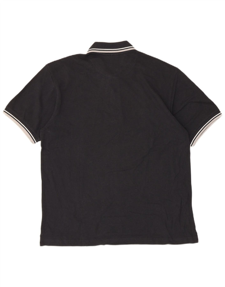 Tricou polo pentru bărbați Lotto mare negru