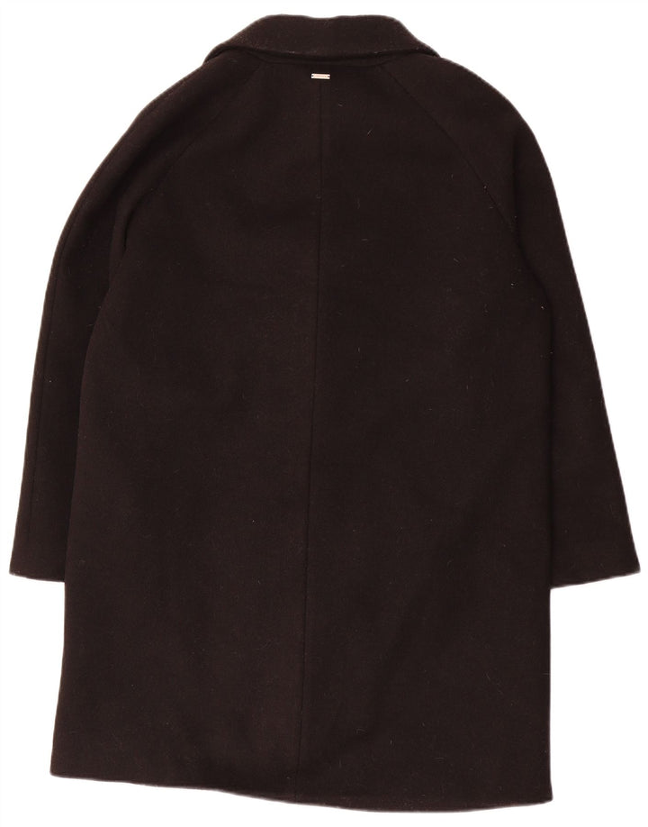 Palton dublu supradimensionat pentru femei Guess UK 10 Poliester negru mic