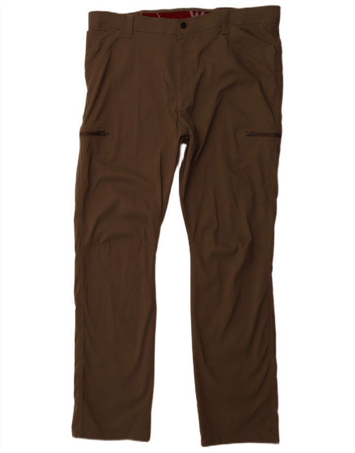 Pantaloni cargo pentru drumeții WRANGLER pentru bărbați, W40 L32, nailon kaki