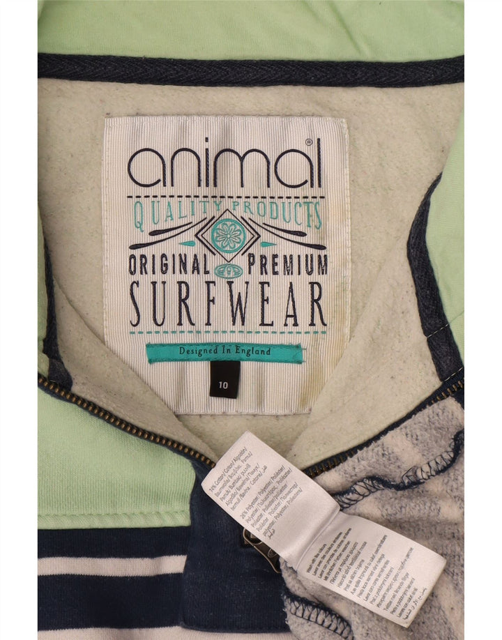Hanorac supradimensionat pentru femei Animal Pulover UK 10 Mic bleumarin cu dungi