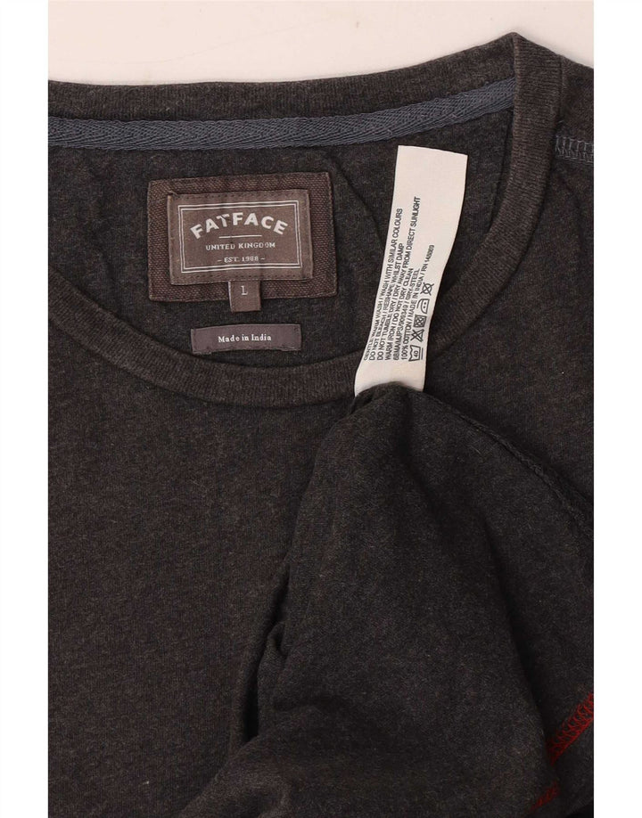 Tricou pentru bărbați Fat Face Top mare bumbac gri