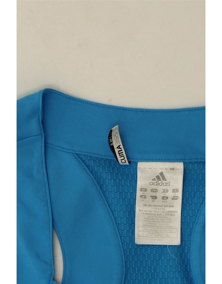 Vest Top pentru femei Adidas Clima 365 UK 16 Poliester albastru mare