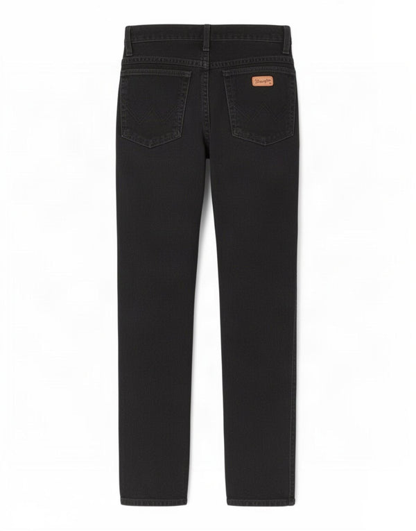 Blugi drepte pentru bărbați Wrangler Texas W32 L34 bumbac negru