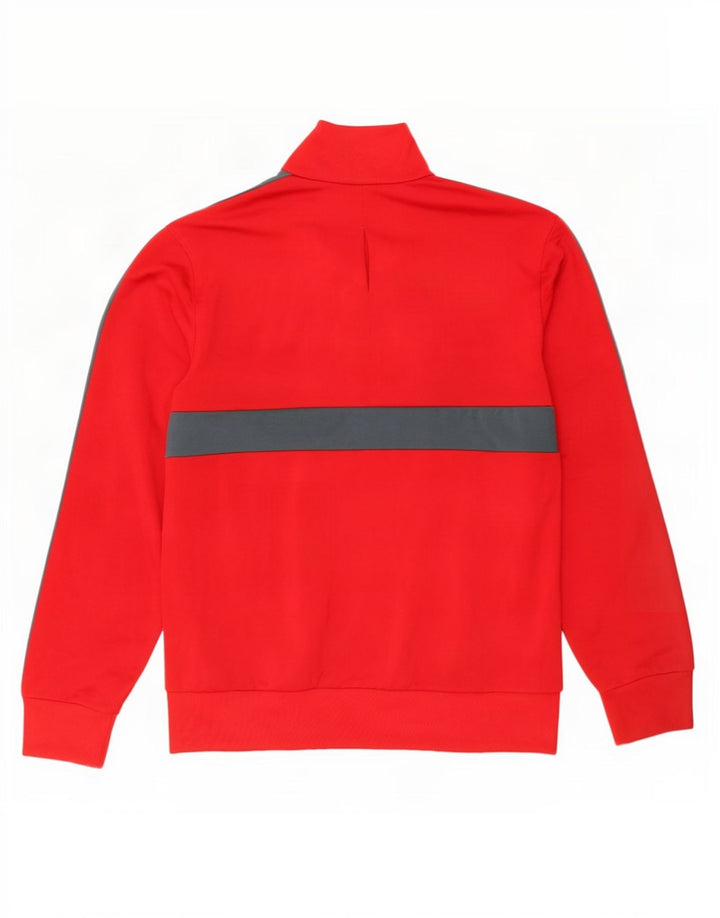 Jachetă de trening Adidas pentru bărbați Marea Britanie 36/38 Poliester Colorblock Roșu Mic