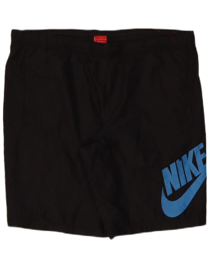 Pantaloni scurți sport grafic Nike pentru bărbați, mari, negru, poliester