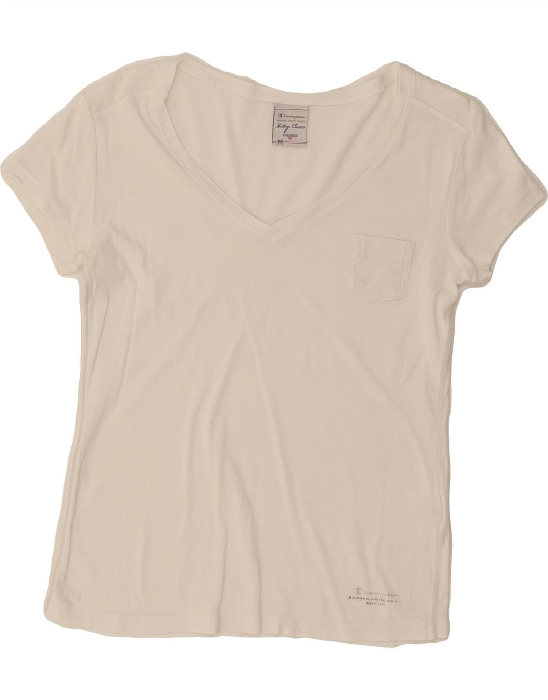 CHAMPION Womens Heritage Classics T-Shirt Top UK 12 Medium White Cotton Vintage Champion and Second-Hand Champion from Messina Hembry 