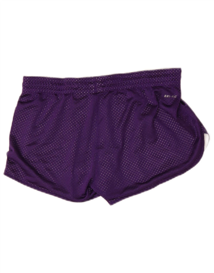 Pantaloni scurți sport Nike Dri Fit pentru femei US 4/6 Poliester violet mic