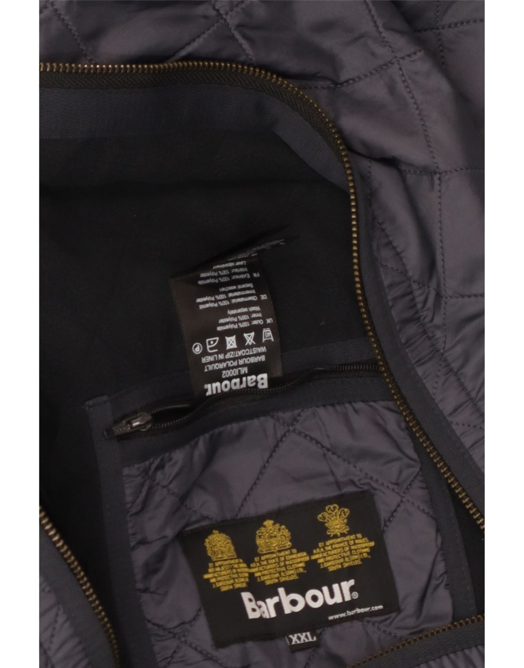 Gilet Barbour pentru bărbați cu captuseală matlasată UK 44 2XL Poliamidă bleumarin