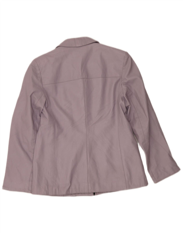 Alta Moda Jachetă din piele cu fermoar complet pentru femei IT 50 XL din piele mov