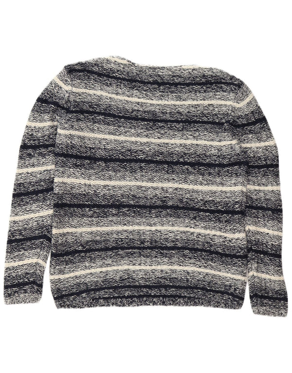 Pulover Jack & Jones pentru bărbați, cu gât de barcă, XL, bumbac cu dungi bleumarin