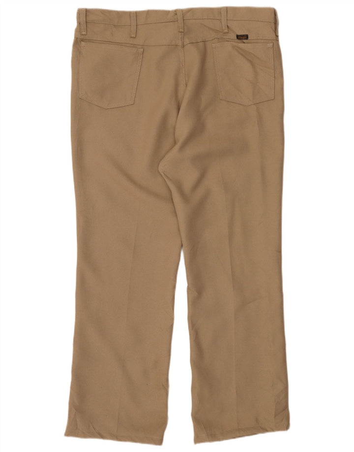 Pantaloni casual drepti pentru bărbați Wrangler W40 L29 poliester bej