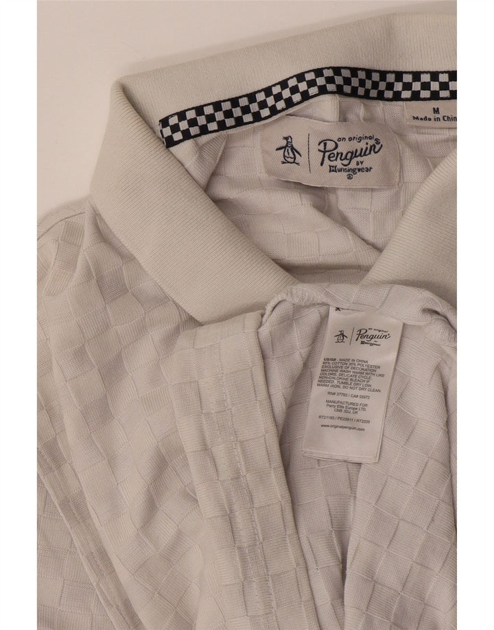 Tricou polo pentru bărbați Penguin, bumbac gri mediu